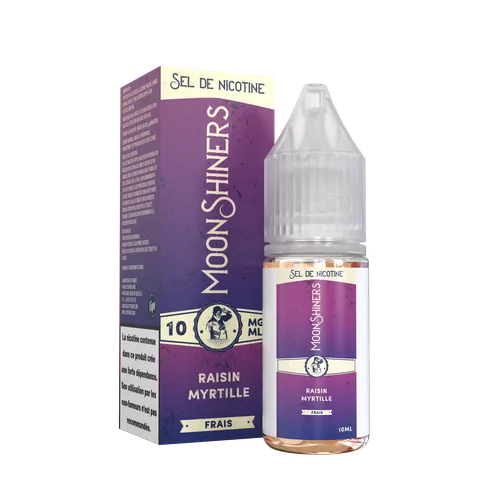 Flacon Moonshiners Essentiel Raisin, Myrtille